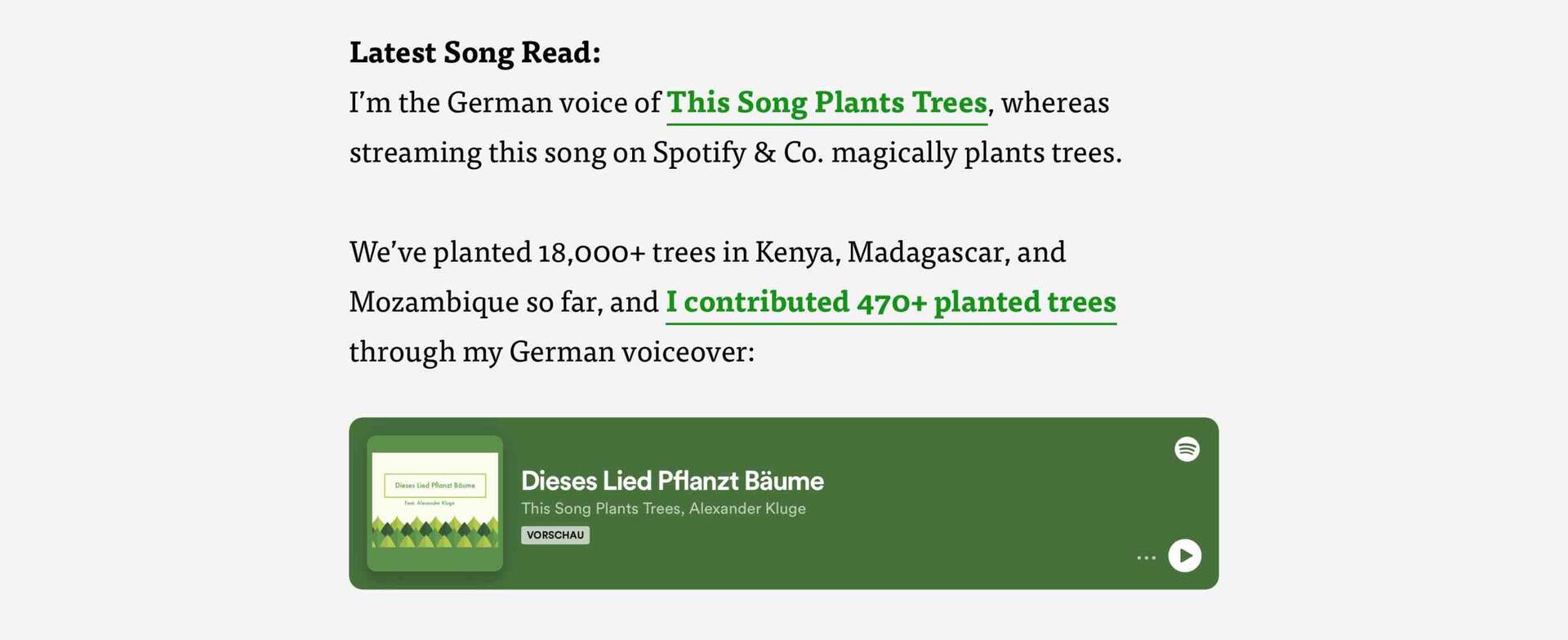 New “Lastest Song Read” section - I’m the German voice of This Song Plants Trees -  na.jpg