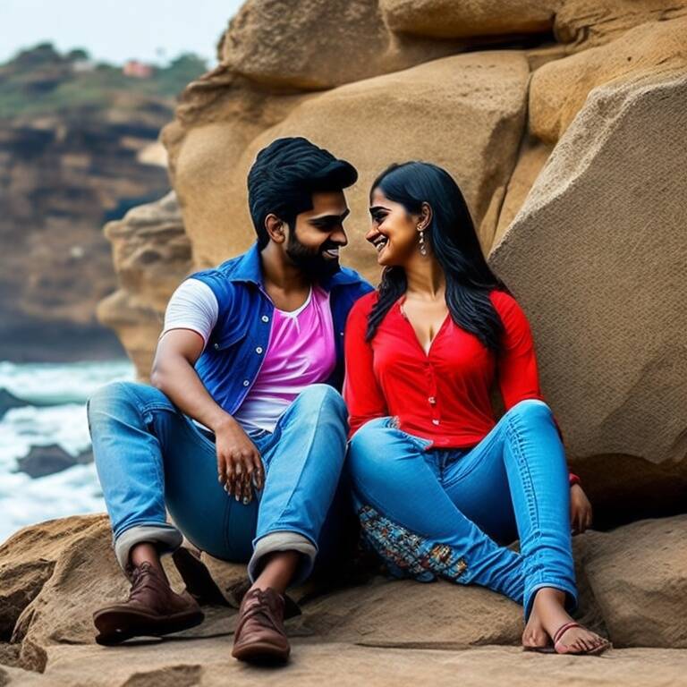 Leonardo_Select_Young_Indian_couple_in_jeans_share_a_romantic_0.jpg