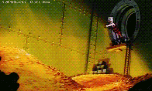 ScroogeMcDuckSwimmingInMoney.gif