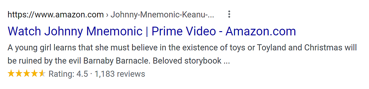 Johnny Mnemonic Amazon Prime Rating.png