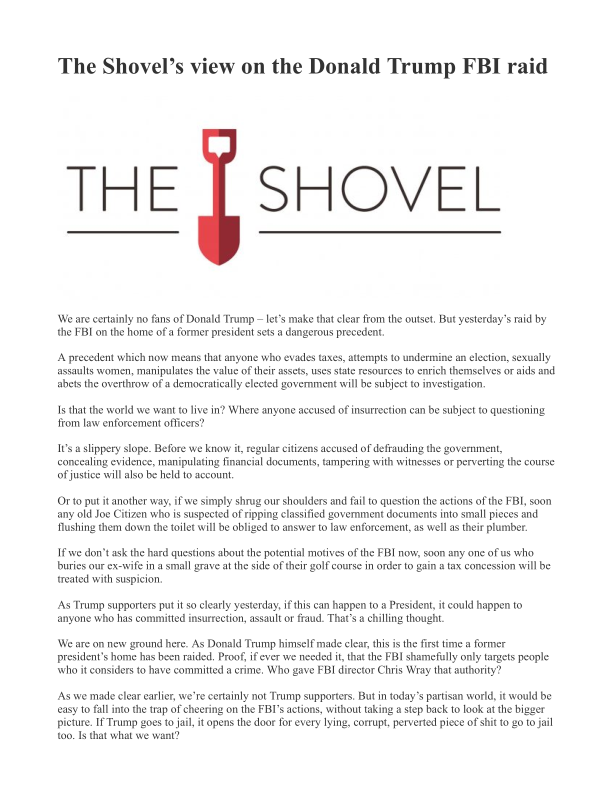 The Shovel’s view on the Donald Trump FBI raid.pdf