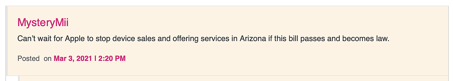 internet comment warning apple will cut off arizona.png