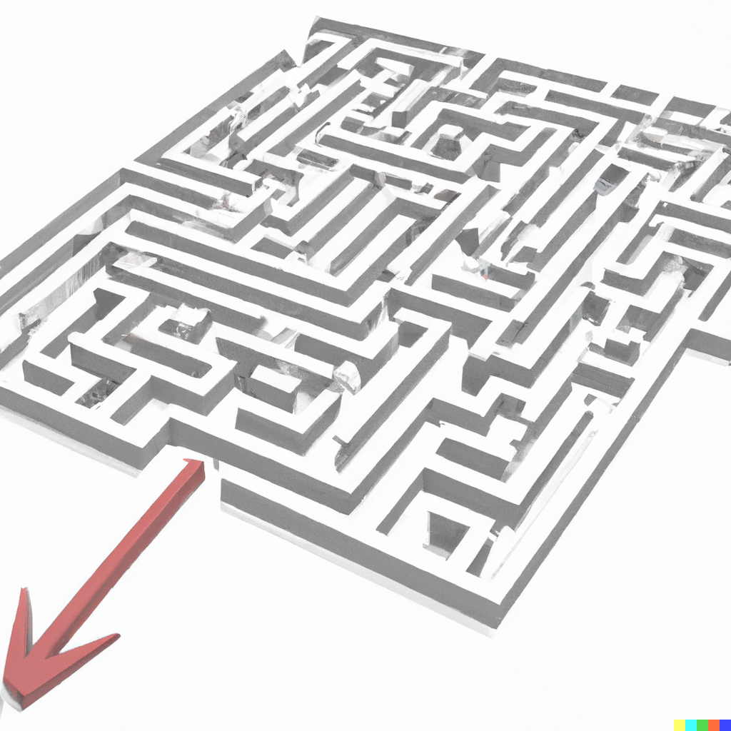 DALL·E 2022-10-09 20.21.29 - Brute force algorithm for solving a maze.png
