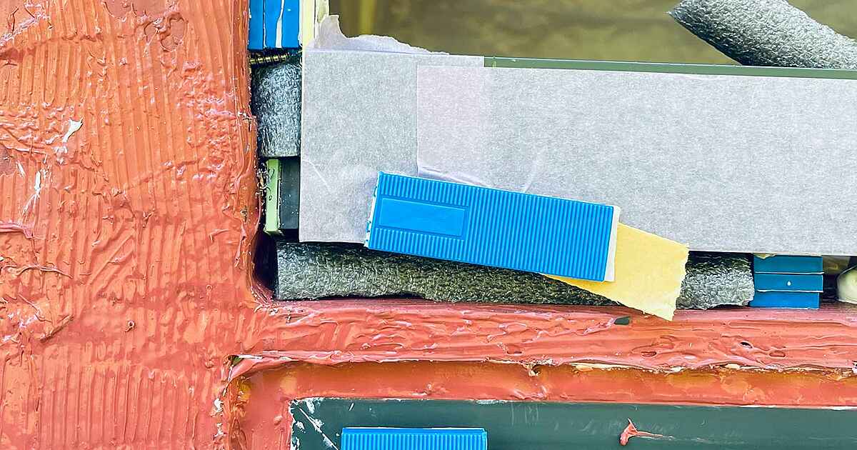 Foam, tape, shims, and glue