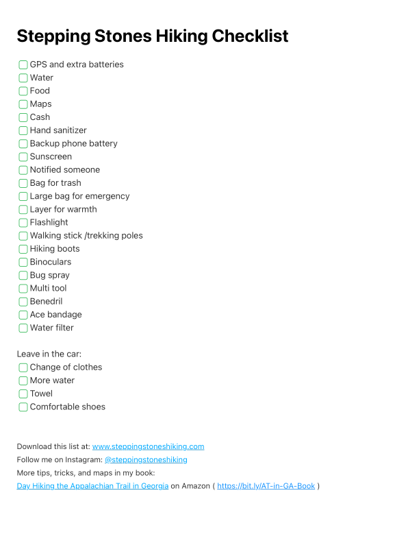 Stepping Stones Hiking Checklist.pdf