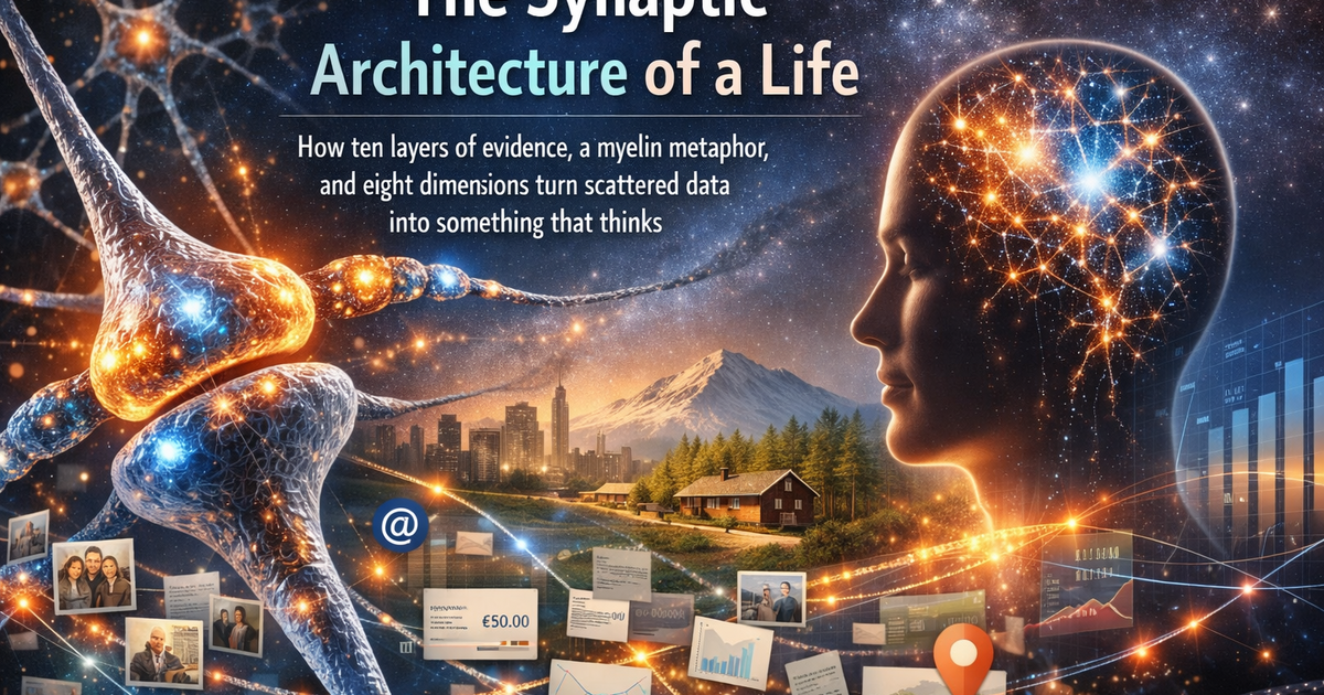 The Synaptic Architecture of a Life