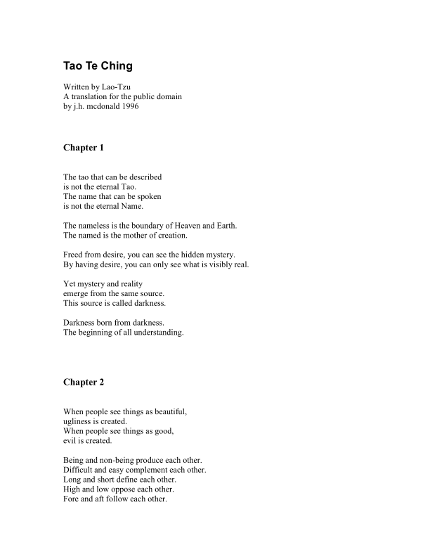 Tao Te Ching - trans. by J.H.. McDonald.pdf