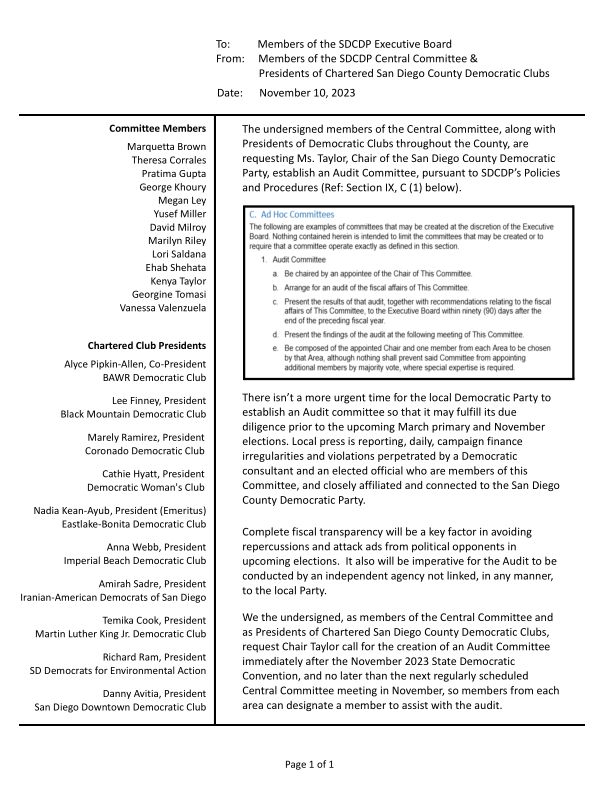 Audit Committee Petition to SDCDP Chair FINAL.pdf